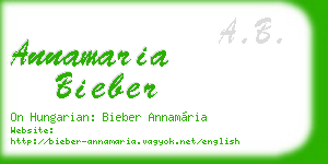 annamaria bieber business card