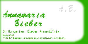 annamaria bieber business card